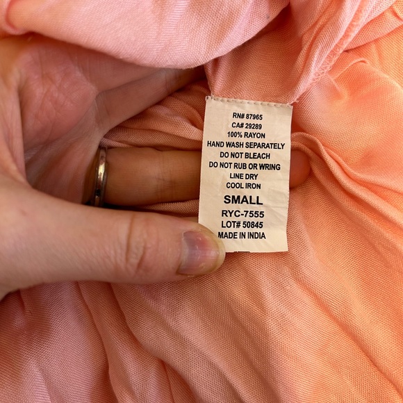 Pink Off The Shoulder, Flowy Sleeve Romper - Picture 4 of 5